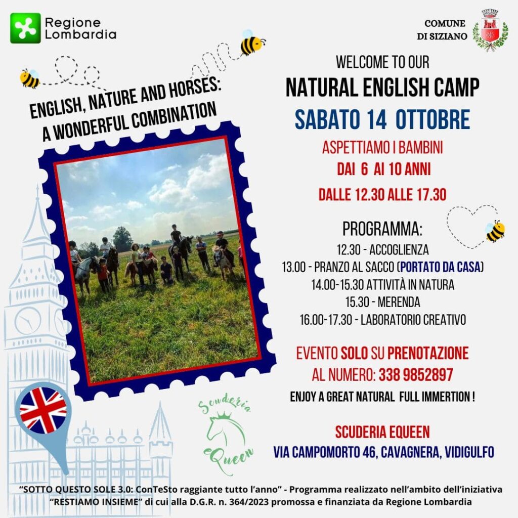 SOTTO QUESTO SOLE 3.0 – NATURAL ENGLISH CAMP