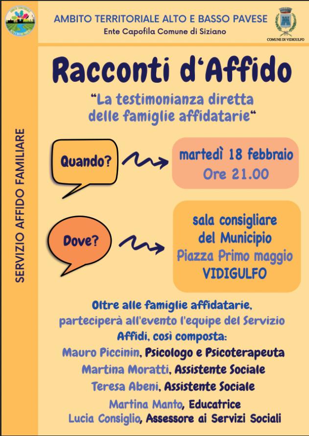 RACCONTI D’AFFIDO: LA TESTIMONIANZA DIRETTA DELLE FAMIGLIE AFFIDATARIE