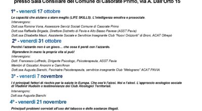 CAMBIO VITA! Tra vulnerabilità e risorse, cosa prendere e cosa lasciare per vivere meglio – PROGRAMMA E CALENDARIO DEGLI INCONTRI