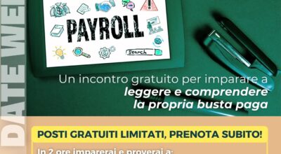 WEBINAR FORMATIVO GRATUITO – “COME LEGGERE LA TUA BUSTA PAGA”
