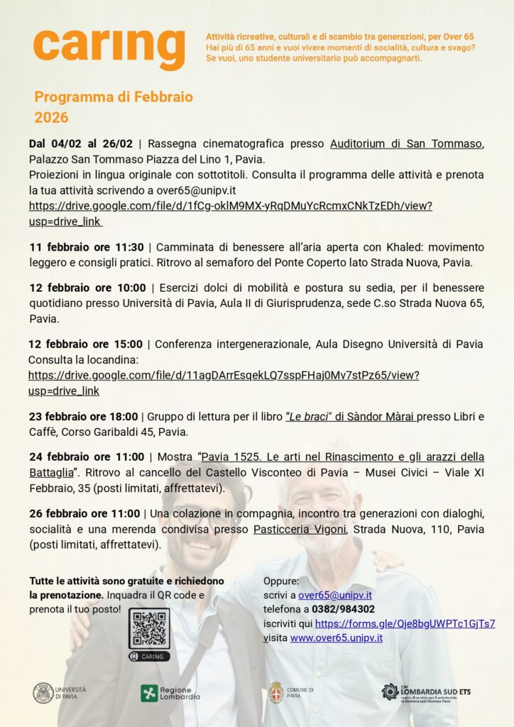 Co-Housing e Caring tra generazioni – il Programma del mese di FEBBRAIO 2026