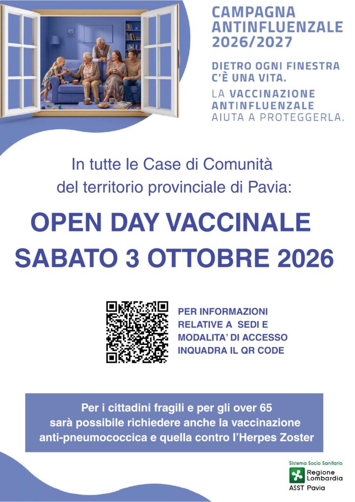 Open Day Vaccinale presso le Case di Comunità del Distretto Alto e Basso Pavese