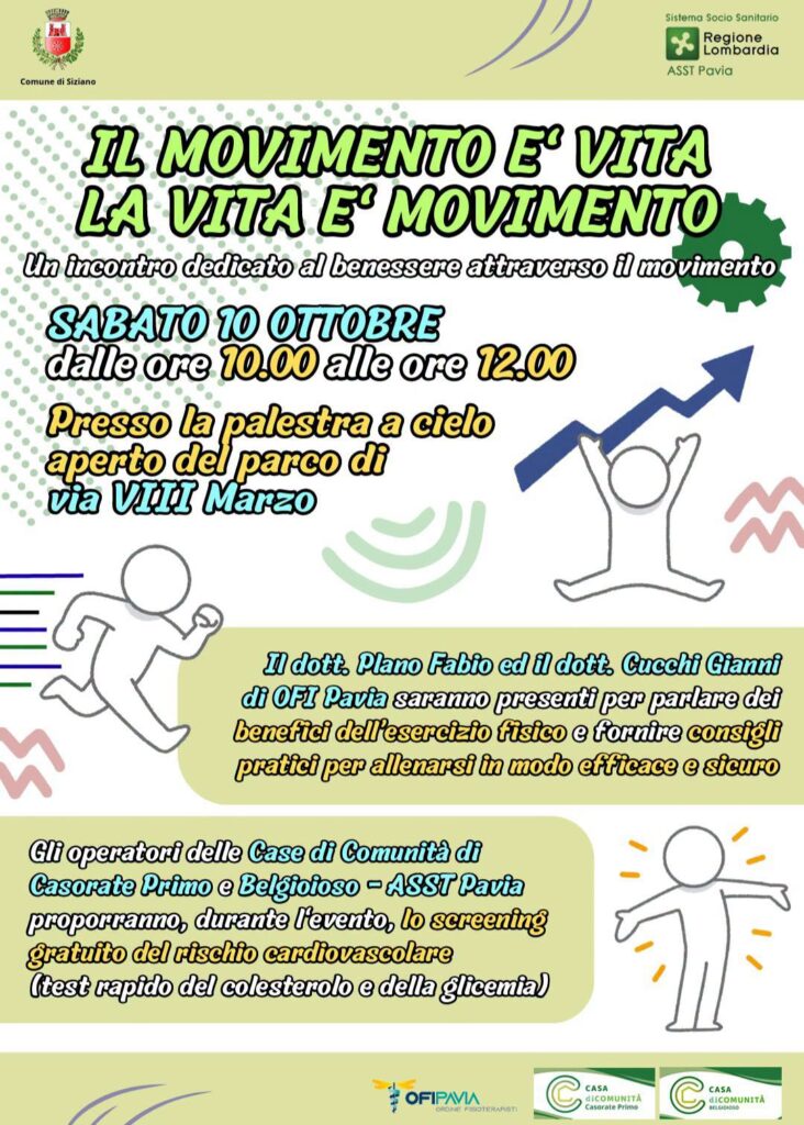 IL MOVIMENTO E’ VITA, LA VITA E’ MOVIMENTO